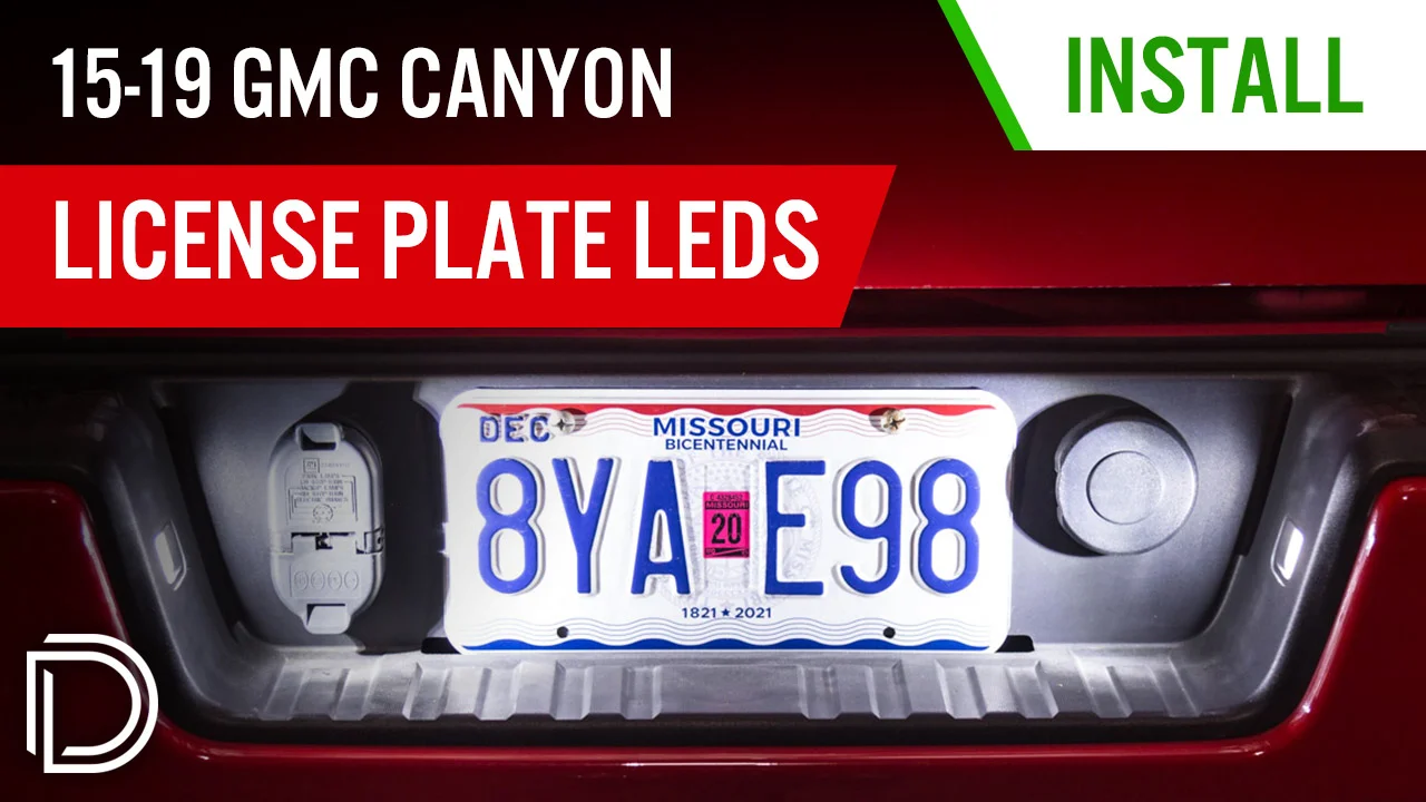 Installing license best sale plate lights