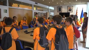 El Casal Esportiu visita l'Ajuntament de l'Escala