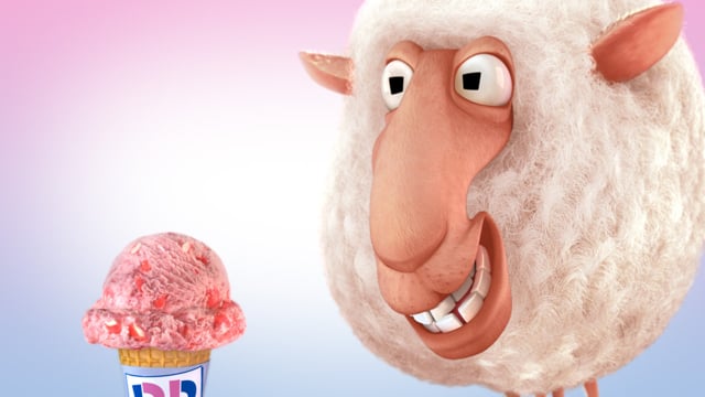baskin robbins sheep - 3d animated tv commercial