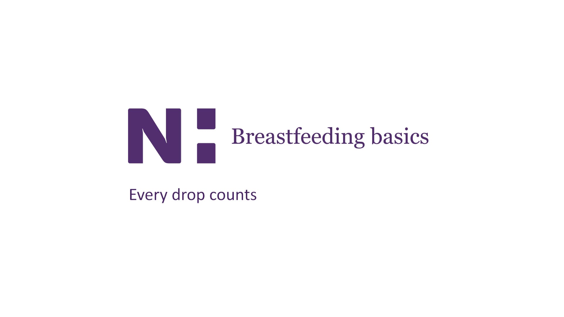 Breastfeeding basics 00 Every drop counts on Vimeo