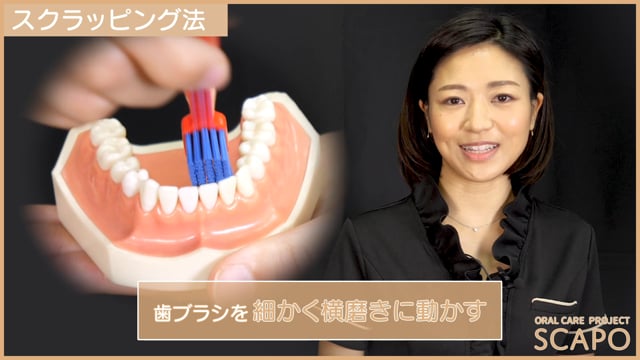 歯みがきの仕方~スクラッピング法~