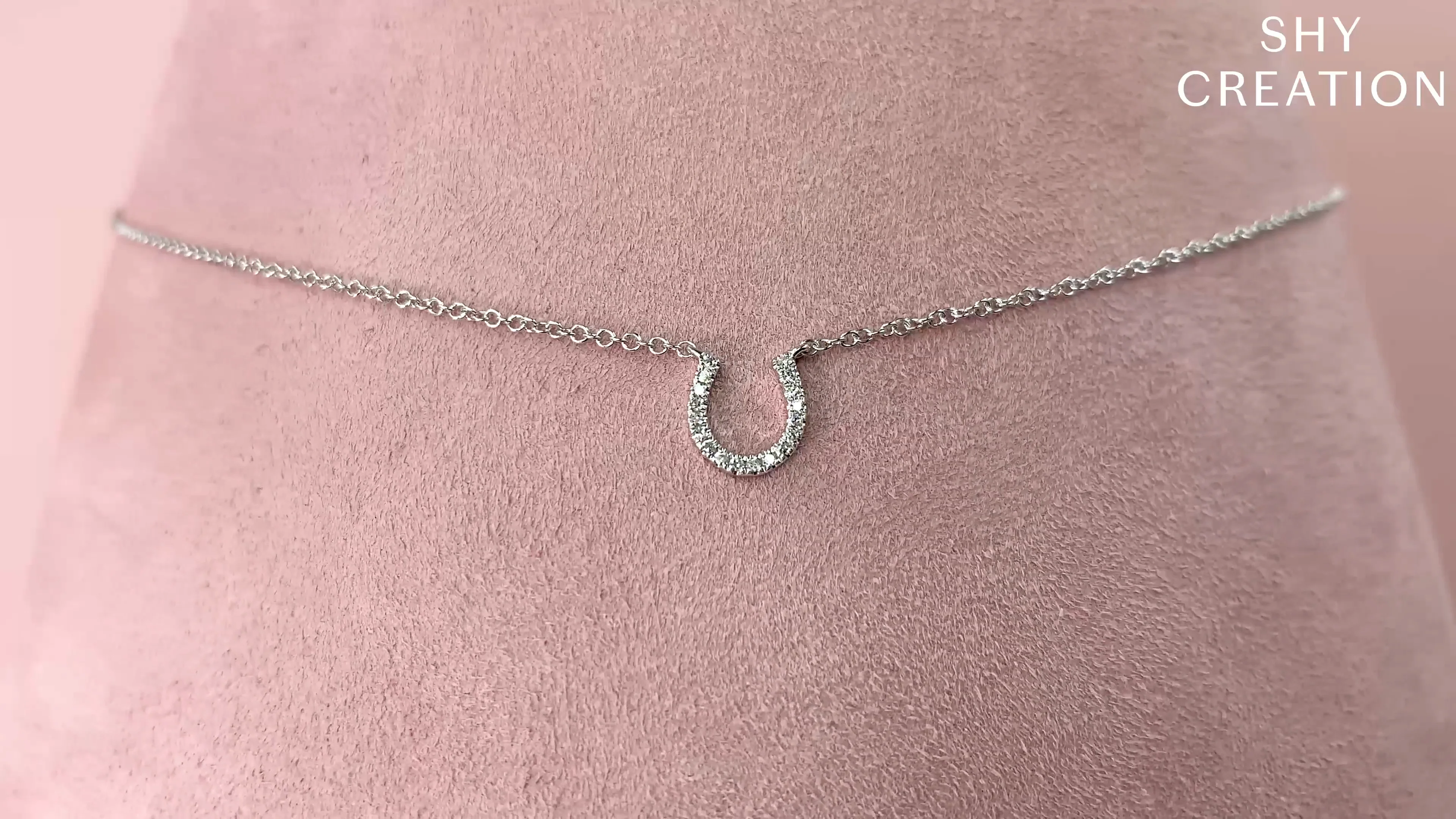 Oakley 0.06 Ct. Diamond Horseshoe Pendant Necklace – Shy Oakley 0.06 Ct. Diamond Horseshoe Pendant Necklace – Shy