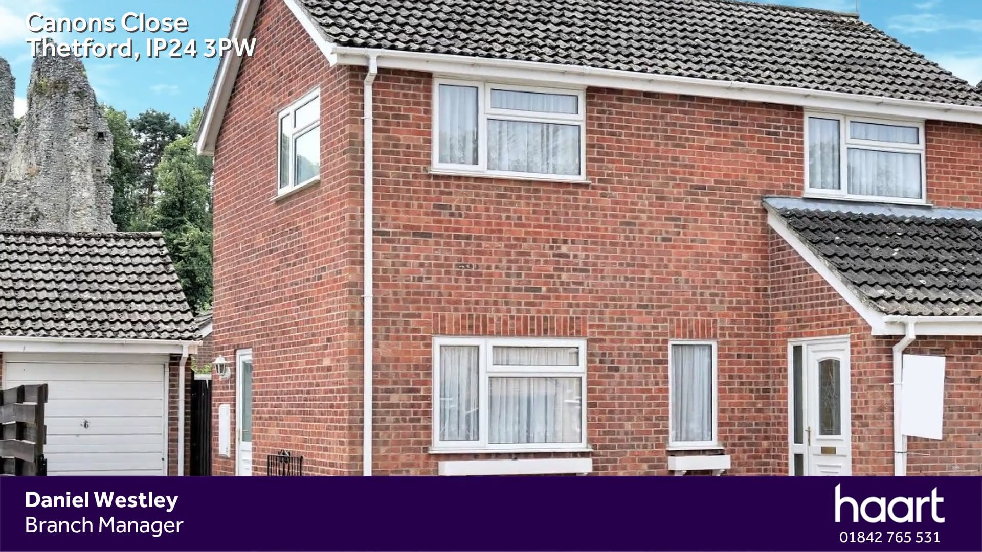 Thetford, 3 Bed DetachedHouse in Canons Close, Thetford, IP24 3PW on Vimeo