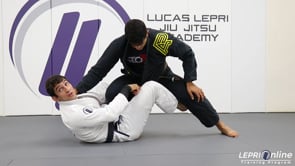 Single Leg Fake to De La Riva to Sit Up Variation when Opponent Defends to Takedown