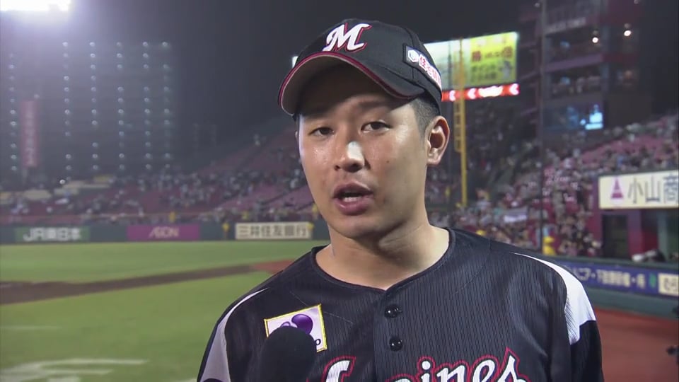 マリーンズ・種市投手ヒーローインタビュー 2019/8/4 E-M