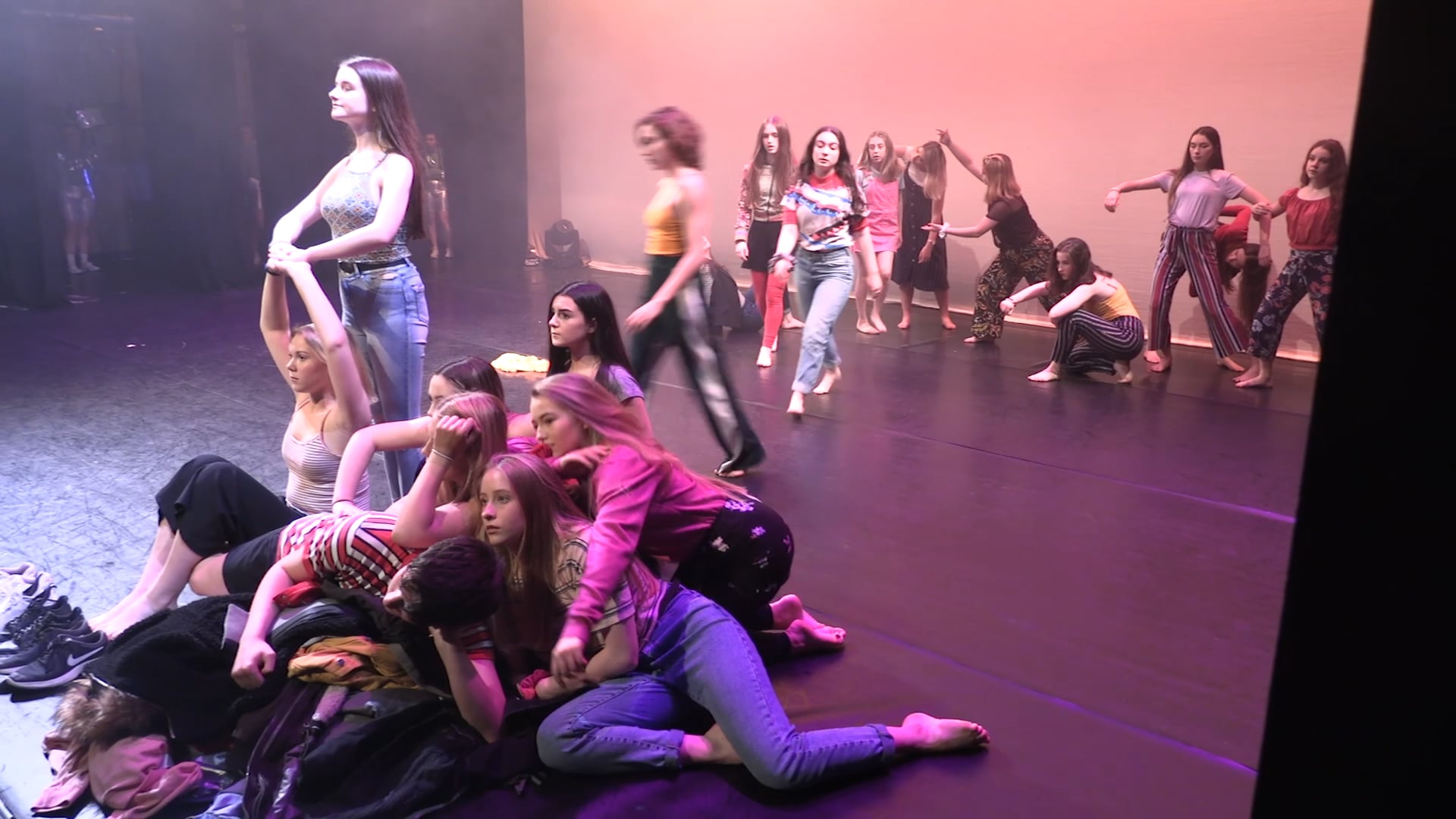 yellow trousers?? DYDC Juniors at NOISE MOVES Festival Civic Theatre April 2019