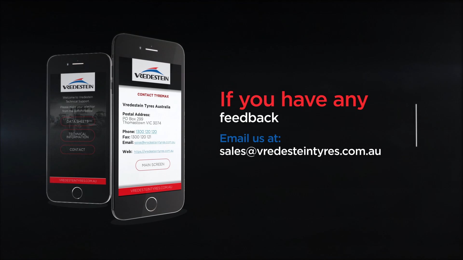 Vredestein Technical Data App - Google Playstore Preview Video