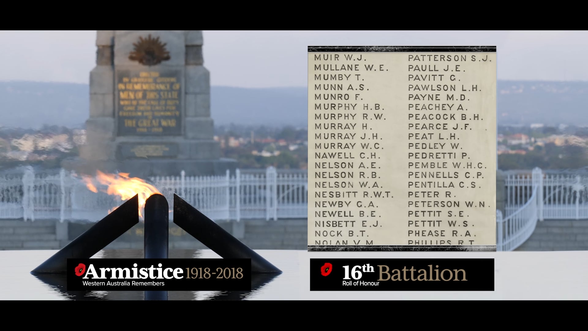 Centenary of Armistice: ROLL OF HONOUR