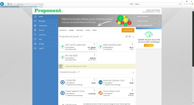 Digital Banking - Proponent Federal Credit Union