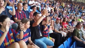 La penya Blaugrana de l'Escala al Gamper 2019