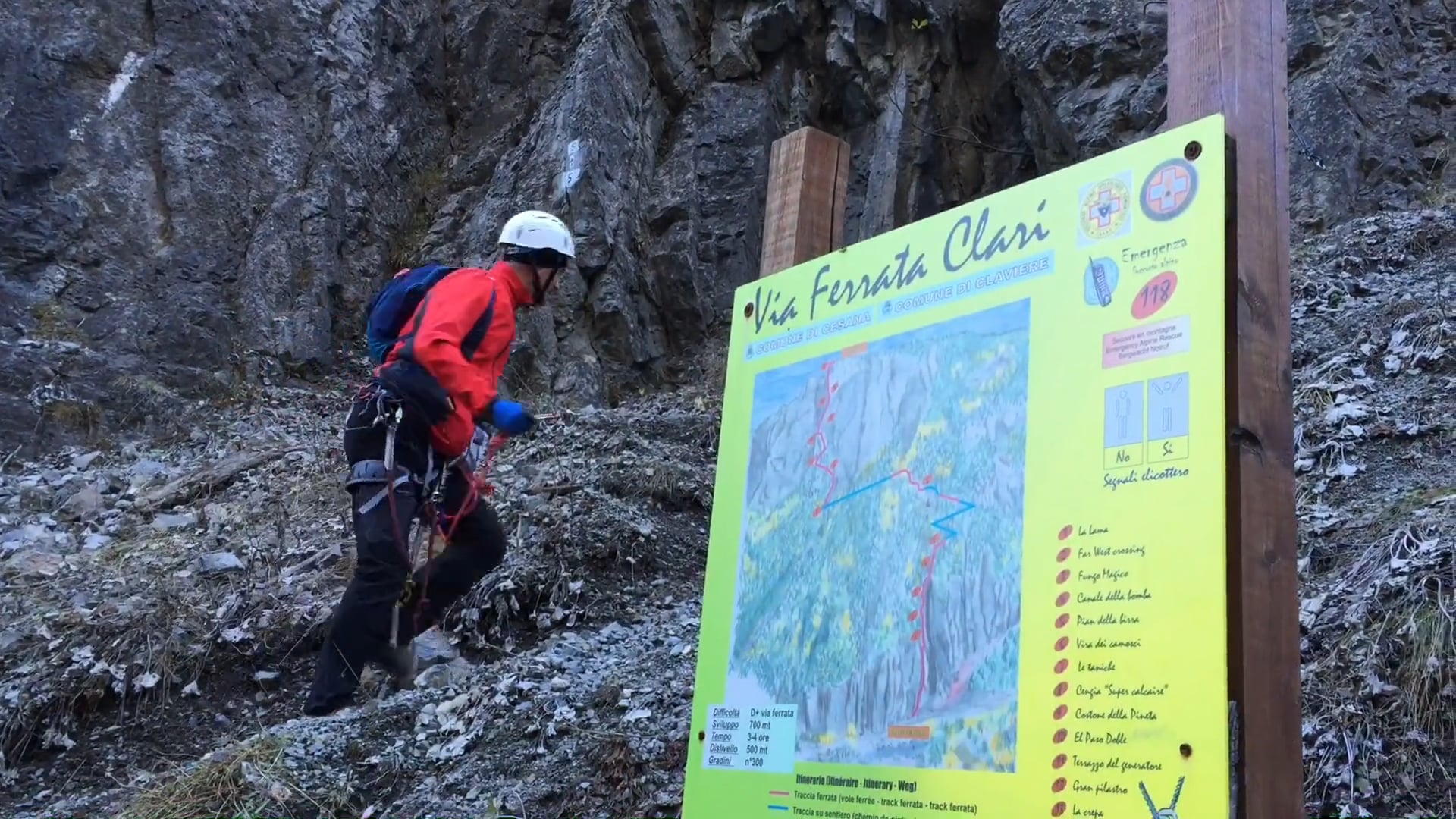 Ferrata Clari - Claviere - Gorge di San Gervasio