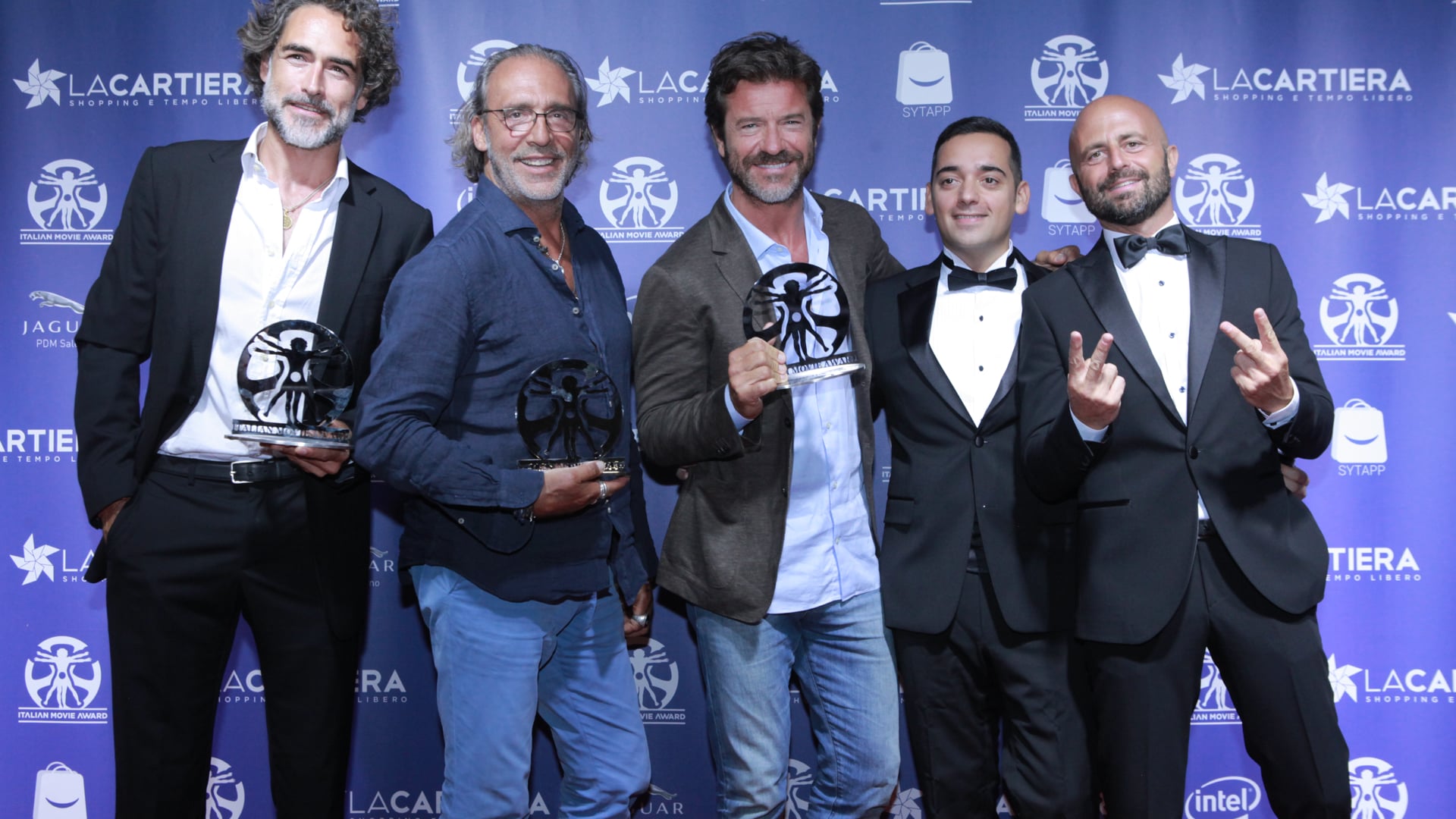 Luca Ward, Sergio Muniz e Paolo Conticini | Italian Movie Award 2019