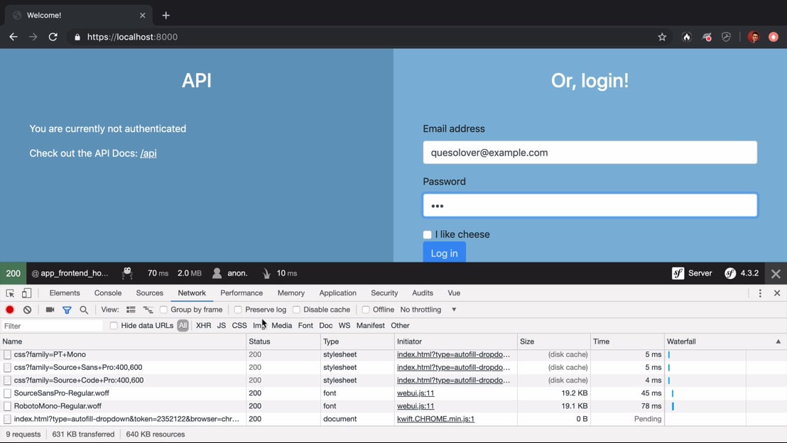 Login with json_login > API Platform Part 2: Security