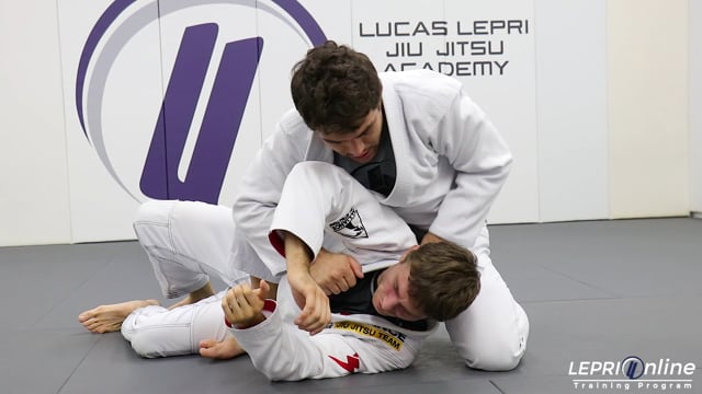 Arm and Collar Choke when Opponent Tries to Escape the Mount