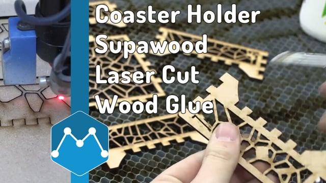 Maker Video: Coaster Holder Make by 3mm Supawood Cut on TruCUT Laser Cutting Machine and Wood Glue