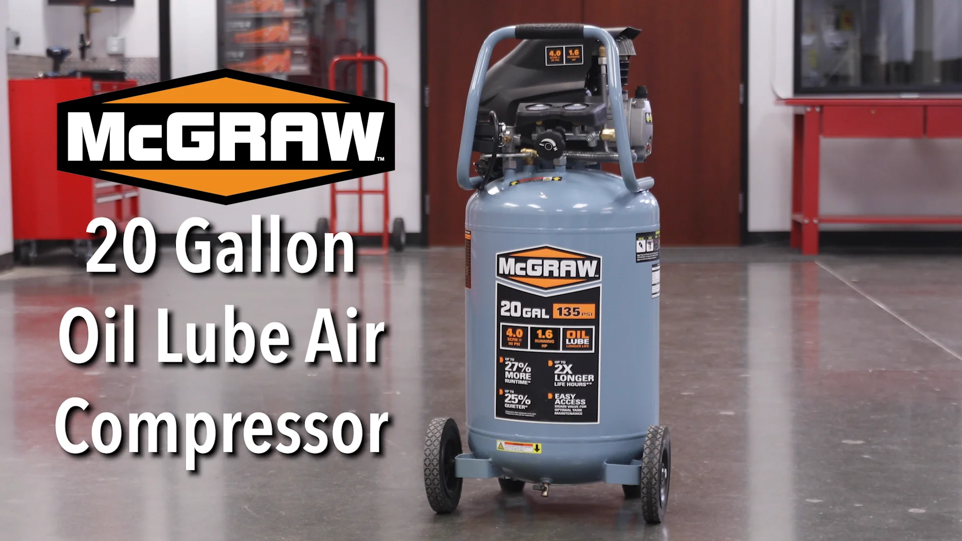 20 gallon clearance mcgraw air compressor