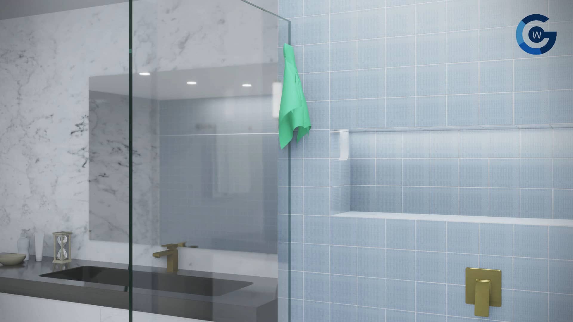 Glass Warehouse Single Fixed Panel 20" 33.5" Installation Video on Vimeo