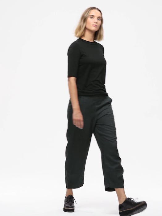 Eileen fisher tencel linen lantern clearance pants