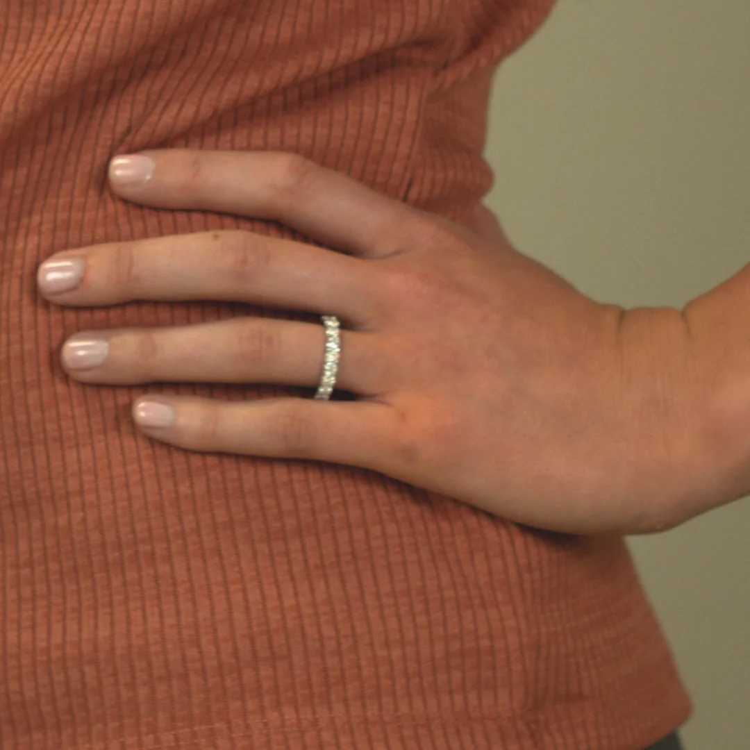 Charles and colvard eternity band discount