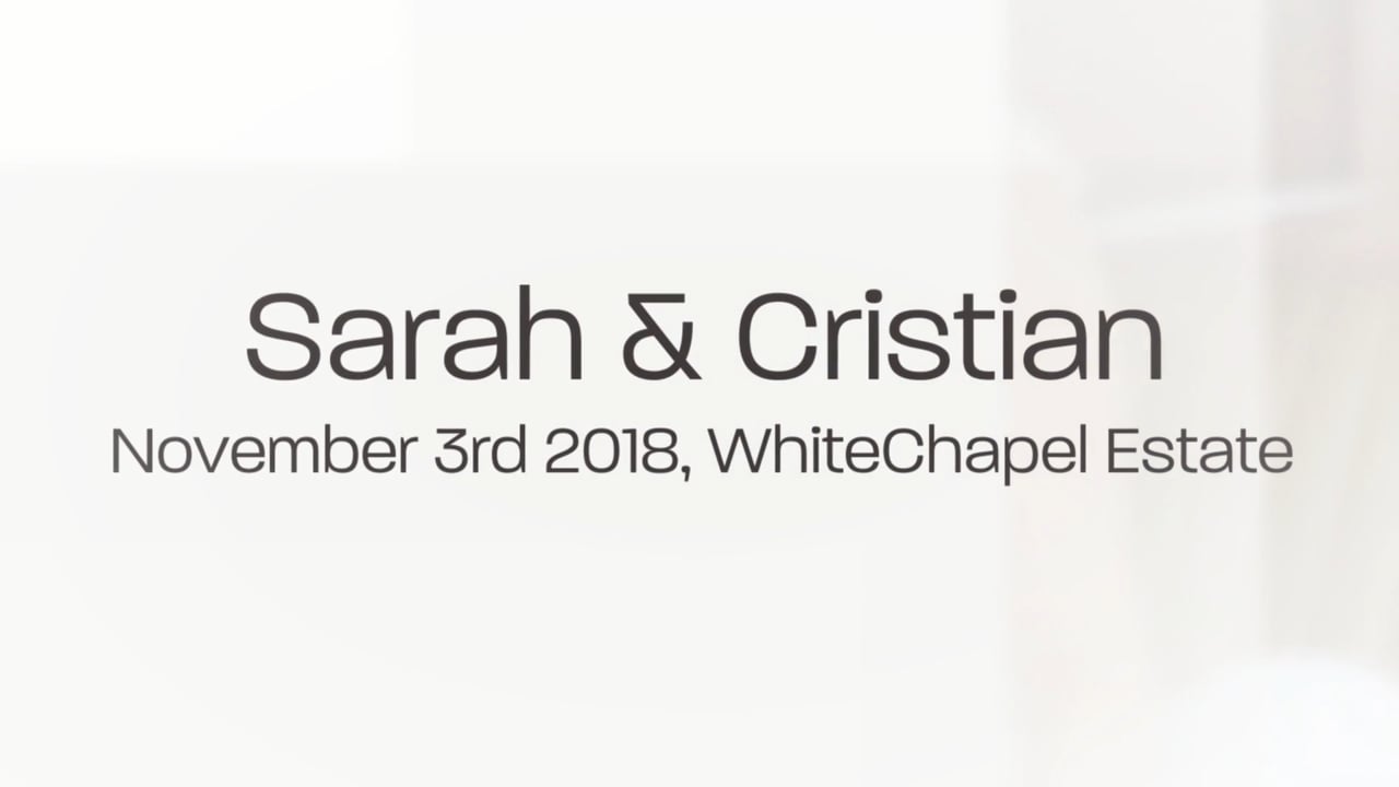 Whitechapel Estate Wedding Slideshow, Melbourne - Sarah and Cristian
