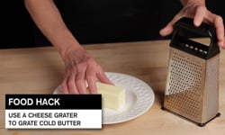 Use a Cheese Grater to Grate Cold Butter