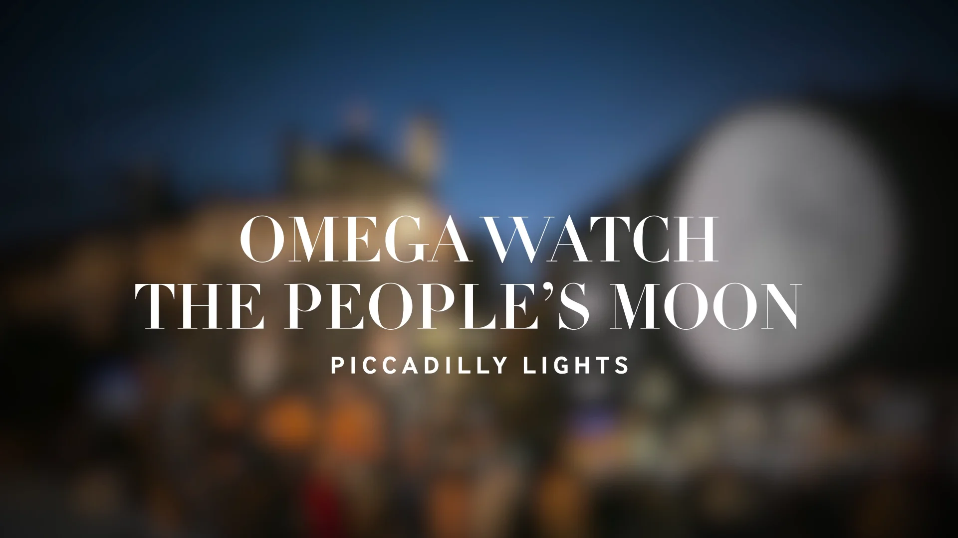 Omega Watch The People s Moon Piccadilly Lights