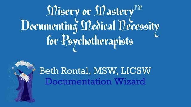 LIVE Mental Health Documentation Training for Psychotherapists