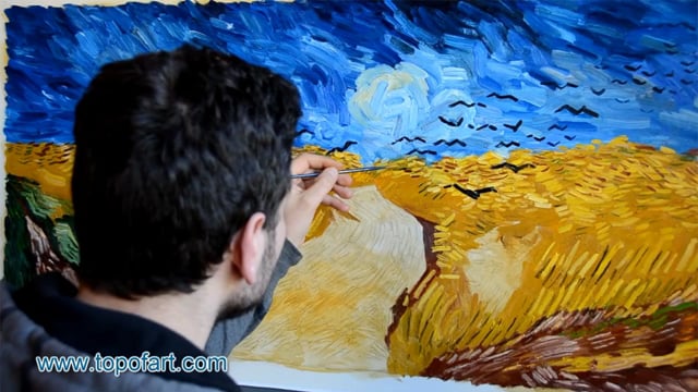 van Gogh | Wheat Field with Crows | Painting Reproduction Video | TOPofART