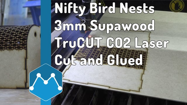 Maker Video: Nifty Nests and Bird Travel Boxes Made by 3mm Supawood Cut on TruCUT CO2 Laser Machine