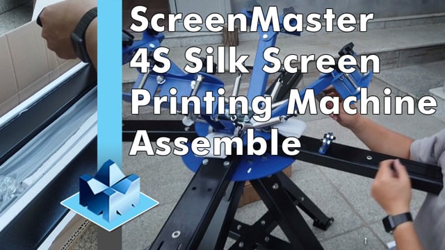 Machining Video: ScreenMaster 4-Station Silk Screen Printing Machine Unbox and Assemble Guide Demonstration Video