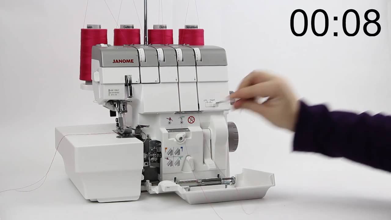 How long does it take to thread? Janome AirThread Overlocker AT2000D