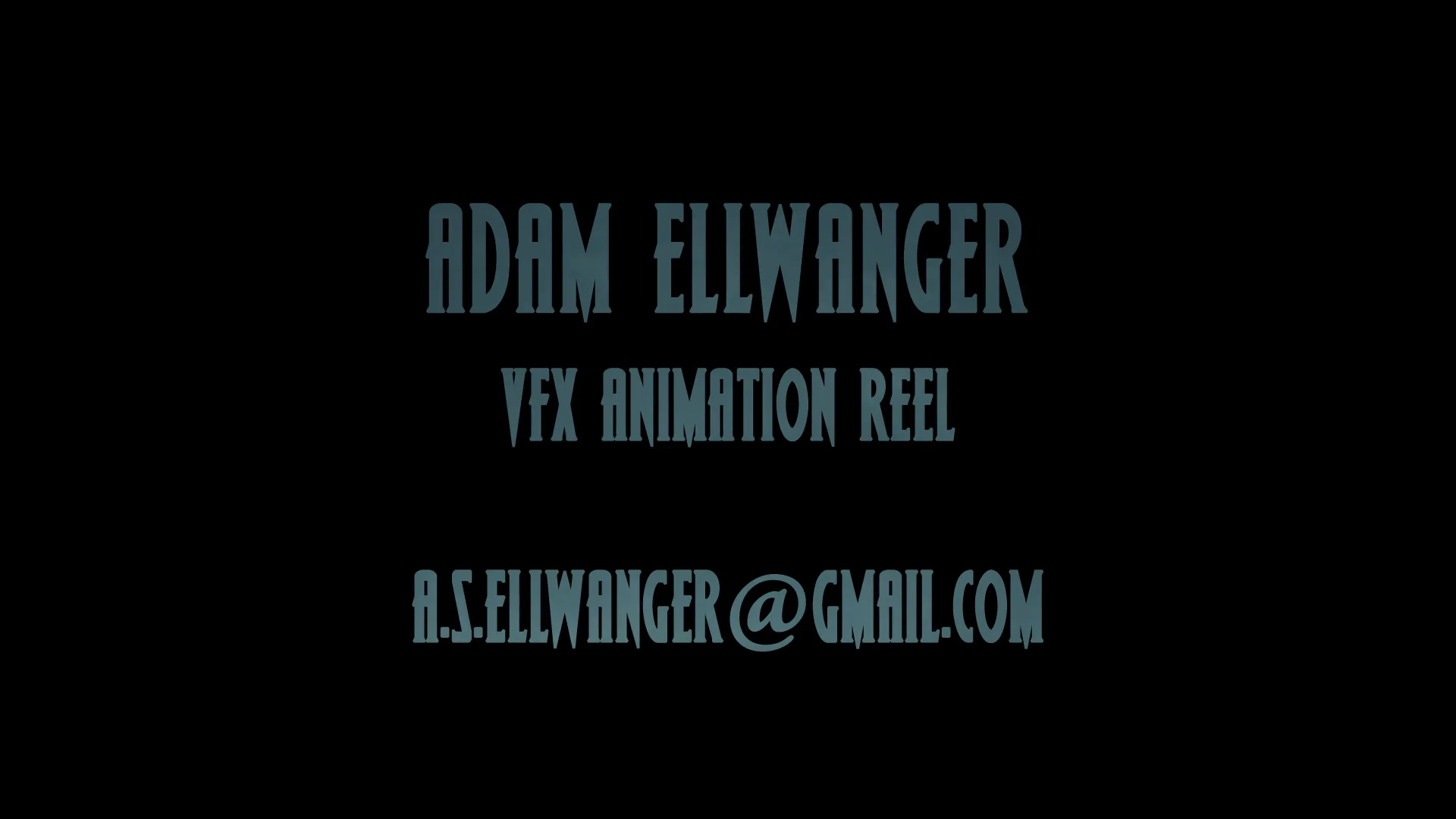 Adam Ellwanger Animation Reel 2019 on Vimeo