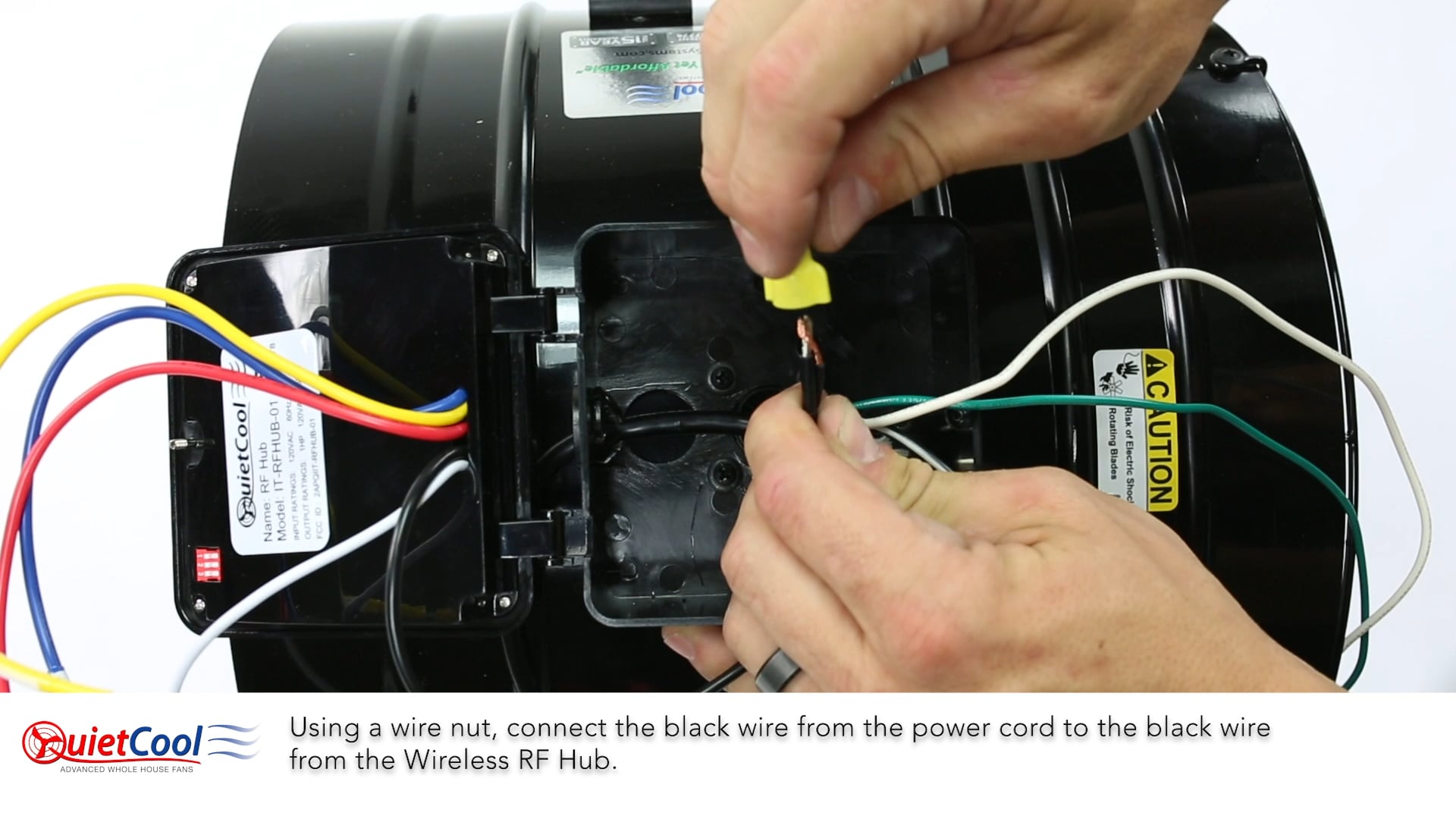 Single Speed RF Wireless Kit Installation for QuietCool ES1500 and
