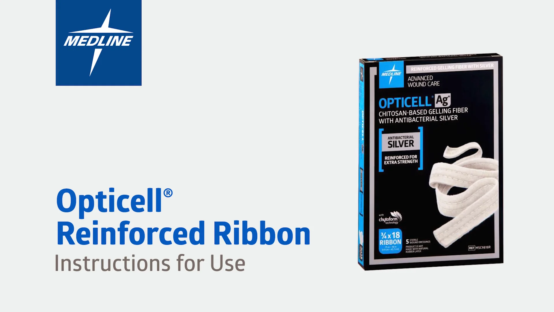 silver antibacterial gelling fiber wound dressing Opticell Ag+ Silver Antibacterial Gelling Fiber Wound Dressings