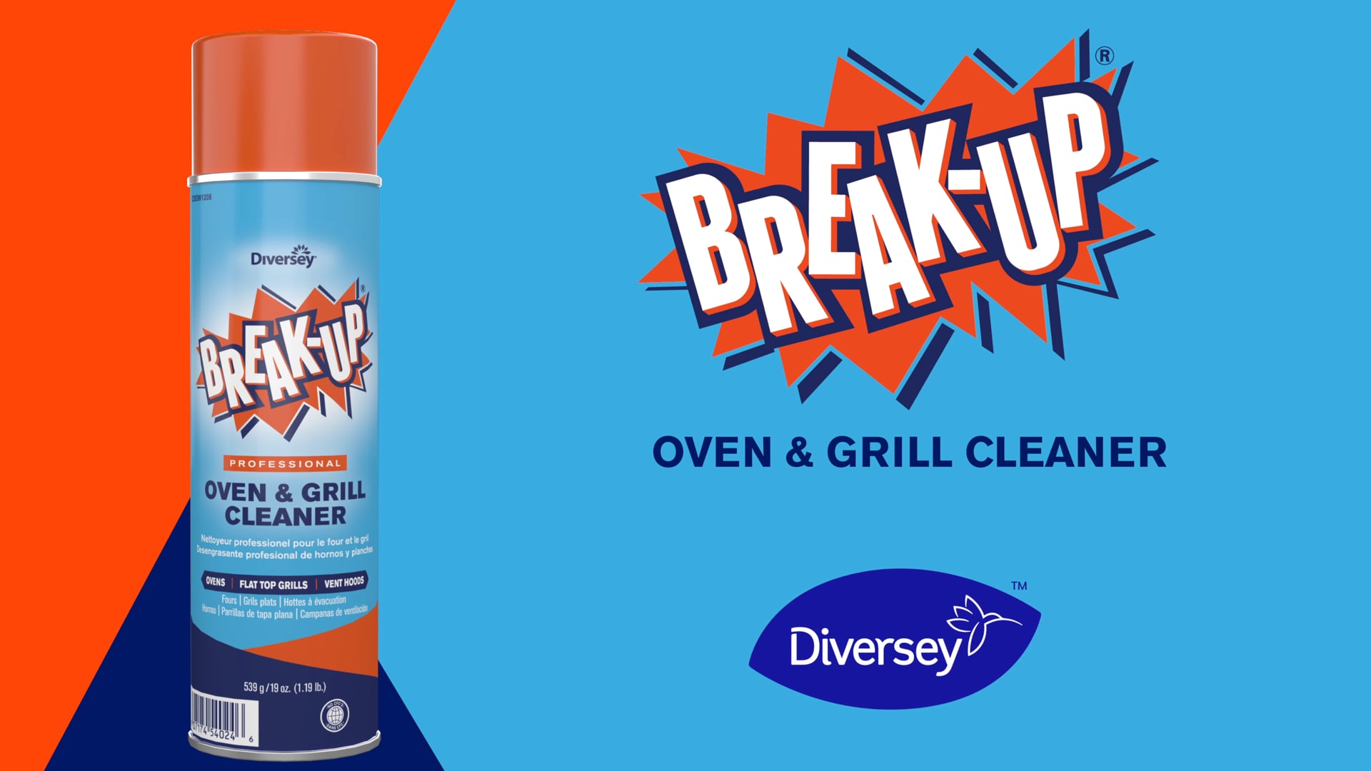 Break Up | Professional Oven & Grill Cleaner | Diversey Brands