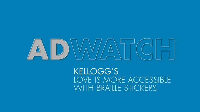 AdWatch: Kellogg's  Love Is More Accessible With Braille Stickers –  Speaking Human