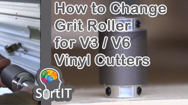 #SortIT, When to Change Grit Roller and How to Replace Steel Grit Roller for V-Smart and V-Auto Vinyl Cutters