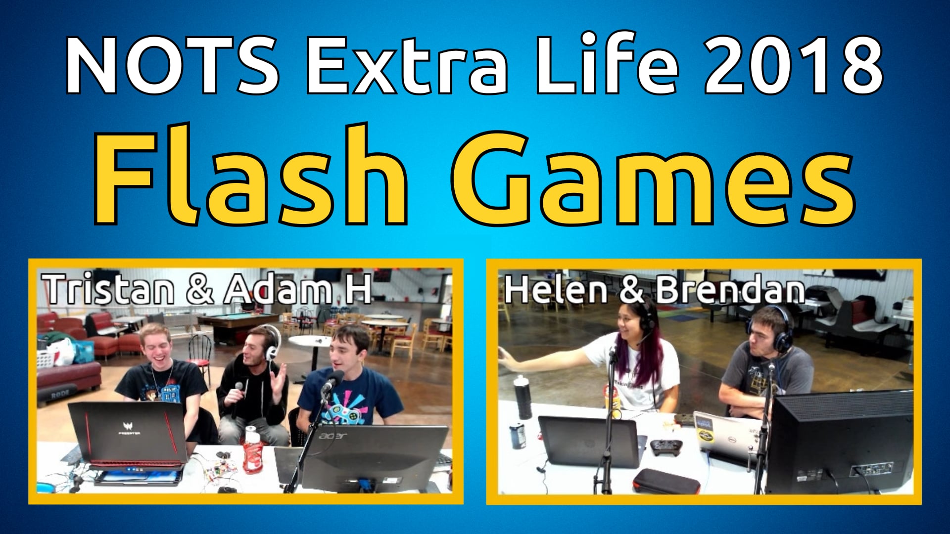 Flash Games - NOTS Extra Life 2018