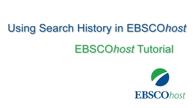 EBSCO Connect Tutorials - Creating A Search Alert In EBSCOhost ...