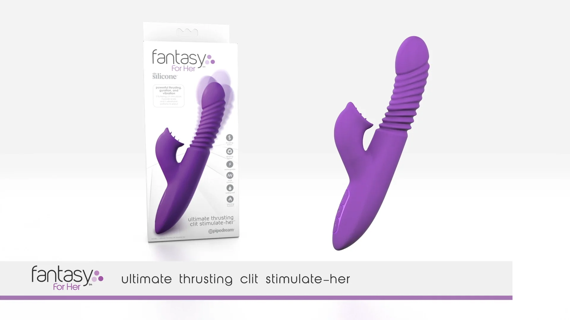 PD4957-12 Fantasy for Her ultimate thrusting clit stimulate-her