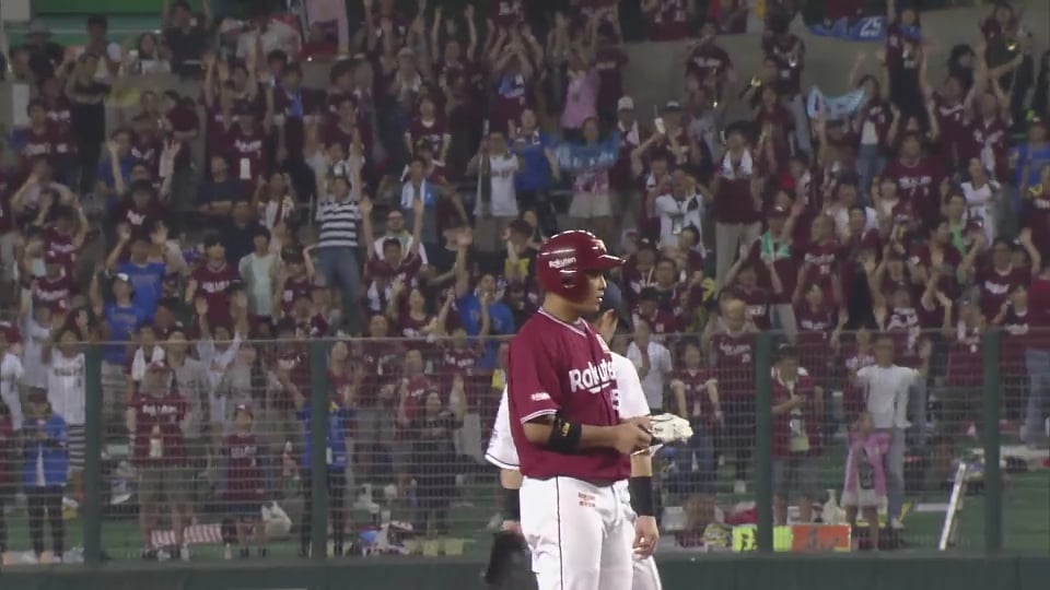 【5回表】欲しかった追加点!! イーグルス・堀内のタイムリー2ベース!! 2019/8/25 L-E