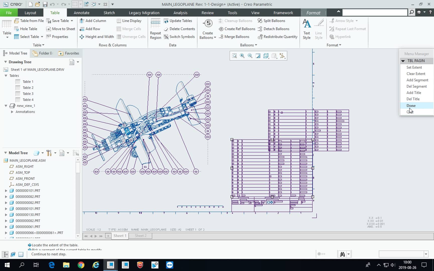 Best Practice How to split up a BOMtable in Creo Parametric? on Vimeo