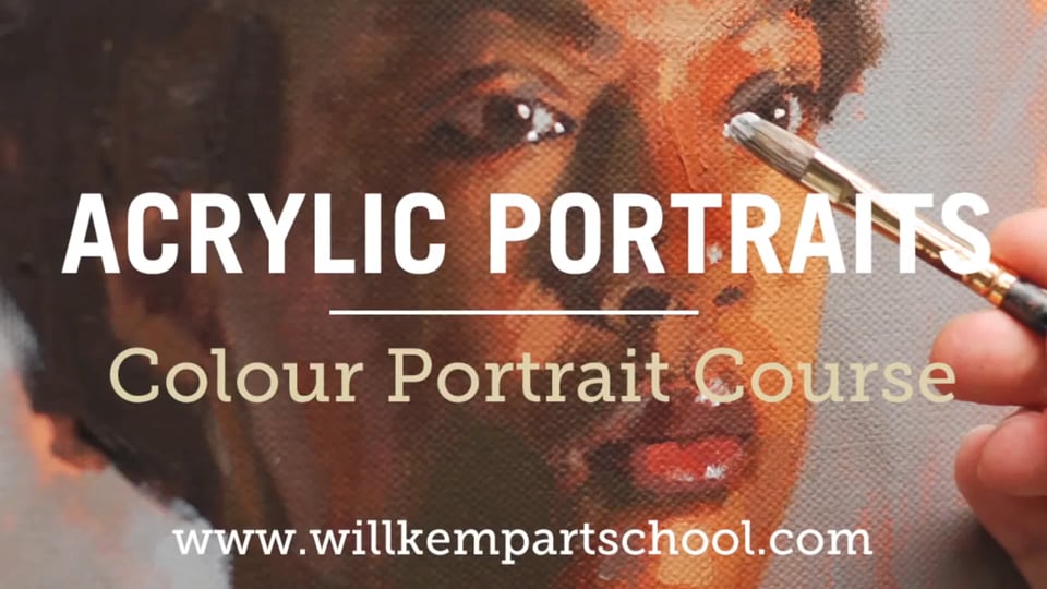 Acrylic Portrait Course - Will Kemp Art School