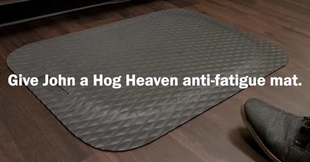 Hog Heaven Anti-Fatigue Mat - Black Border - 5/8 Thick