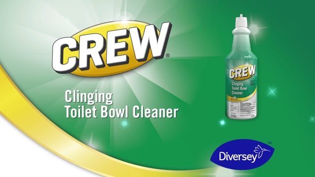 TOILET & BATHROOM CLEANER, DIVERSEY, CREW, CLINGING, FLORAL SCENT