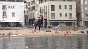 L'Aventura't a Plaça Catalunya i carrers engalanats per la Festa Major