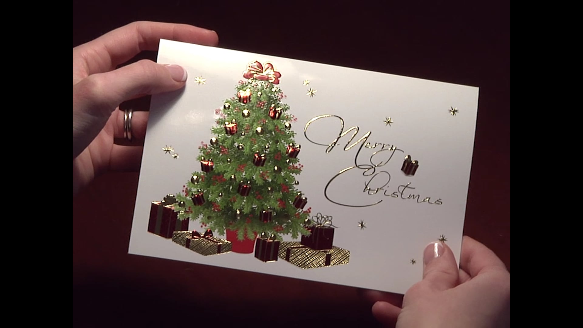 Merry Christmas Trimmings Card, 300293 | The Gallery Collection