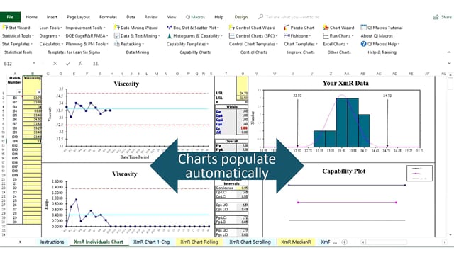 control chart template excel