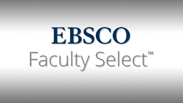 EBSCO Faculty Select