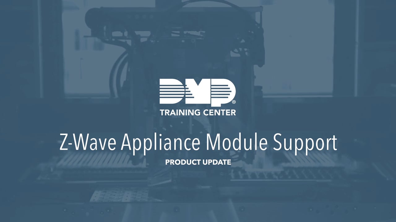 DMP Training Center ZWave Appliance Module Support on Vimeo